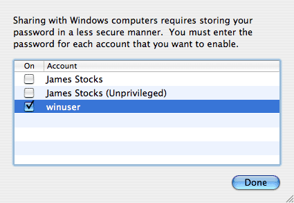 Choose the new user for Windows