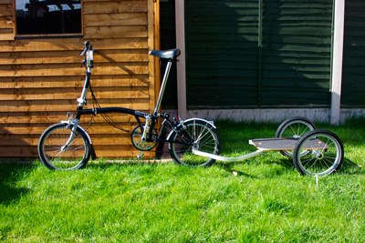 Brompton with Y-Frame Trailer