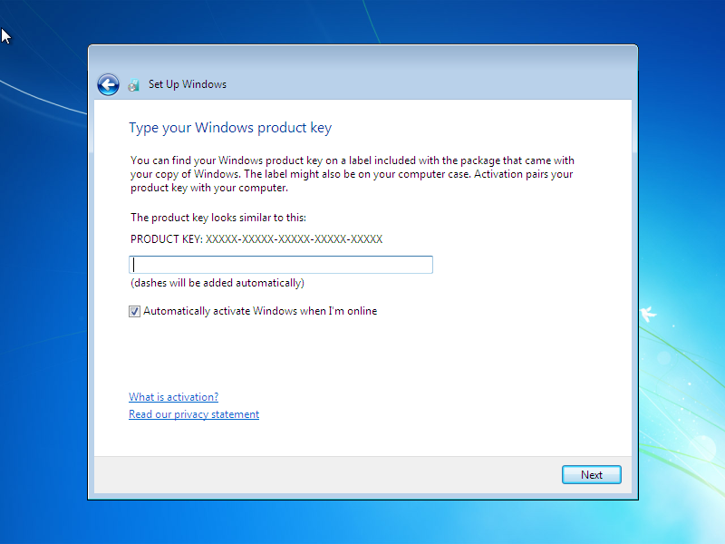 Windows 7 Installer