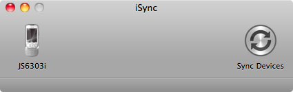 Nokia 6303i classic syncing in iSync